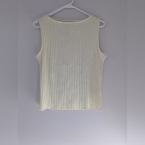 Madewell Ribbed Boatneck Tank M Women NWT Casual Office Layering Yellow NR232